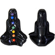 2" Chakra Yoga Lady Black Obsidian Figurine - Magick Magick.com