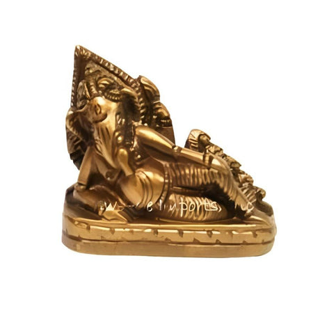 2" Ganesh Solid Brass Statue - Magick Magick.com