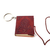 2" Leather Journal Key Chain - Dreamcatcher - Magick Magick.com