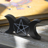 2" Triple Moon Pentacle Spell Candle Holder - Magick Magick.com