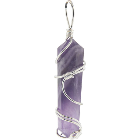 2" Wire Wrapped Point Pendant - Amethyst (Assorted Design) - Magick Magick.com