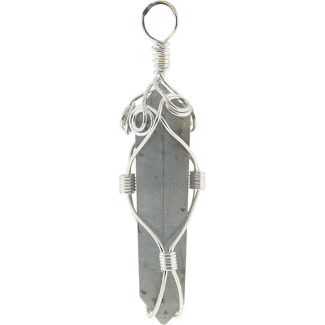 2" Wire Wrapped Point Pendant - Labradorite (Assorted Design) - Magick Magick.com