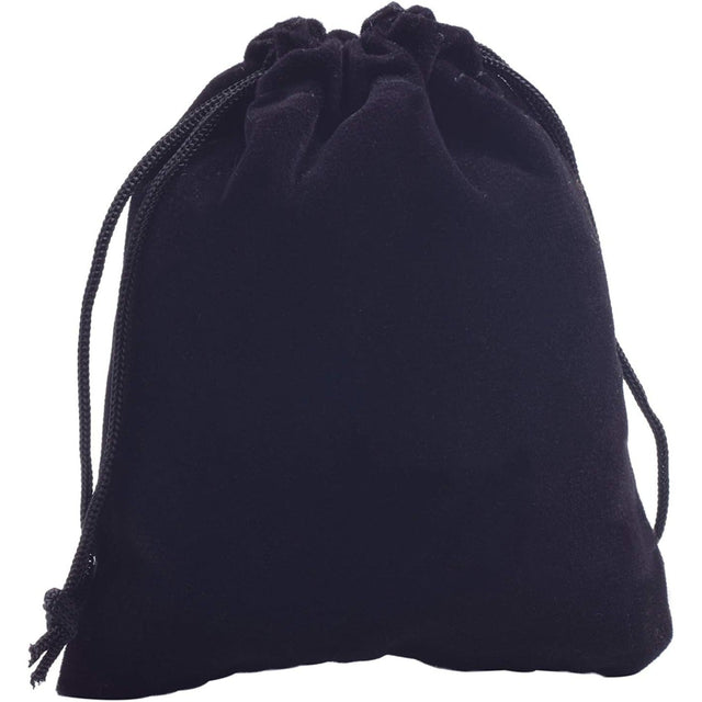 2" x 2.5" Unlined Velvet Bag - Black - Magick Magick.com