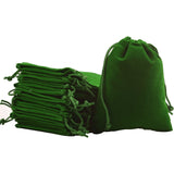 2" x 2.5" Unlined Velvet Bag - Green - Magick Magick.com