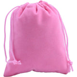 2" x 2.5" Unlined Velvet Bag - Pink - Magick Magick.com