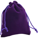 2" x 2.5" Unlined Velvet Bag - Purple - Magick Magick.com