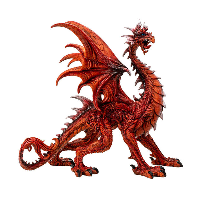 20.5" Red Dragon Statue - Magick Magick.com