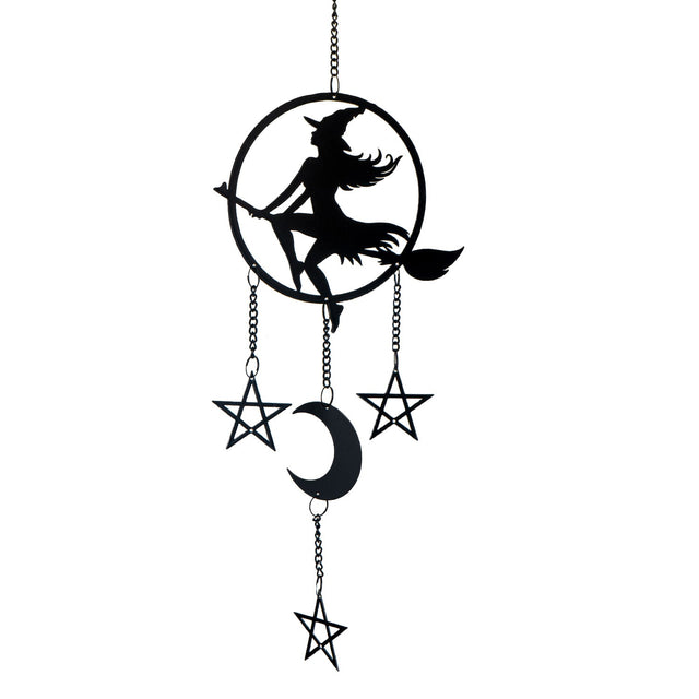 21" Witch by Moonlight Hanging Decoration - Magick Magick.com