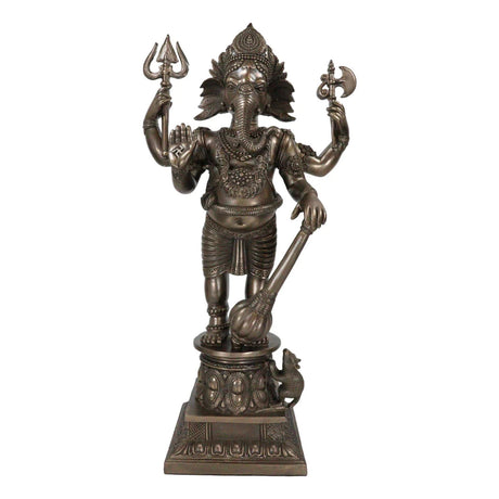 21.25" Hindu Statue - Ganesha in Bronze - Magick Magick.com