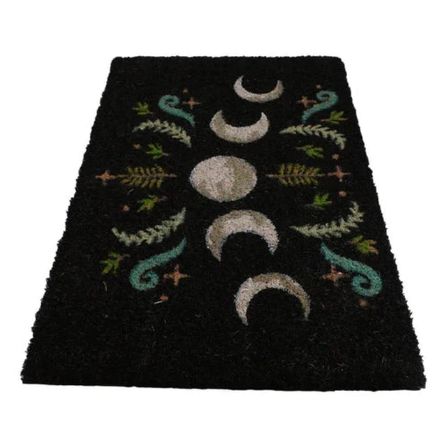 23.5" Dark Forest Moon Phase Doormat - Magick Magick.com