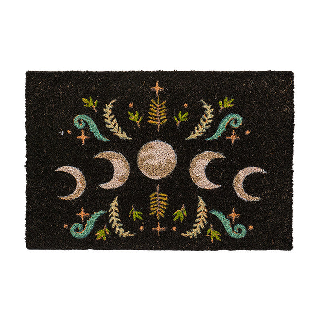 23.5" Dark Forest Moon Phase Doormat - Magick Magick.com