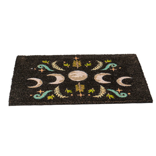 23.5" Dark Forest Moon Phase Doormat - Magick Magick.com