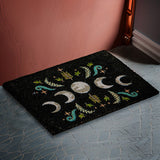 23.5" Dark Forest Moon Phase Doormat - Magick Magick.com