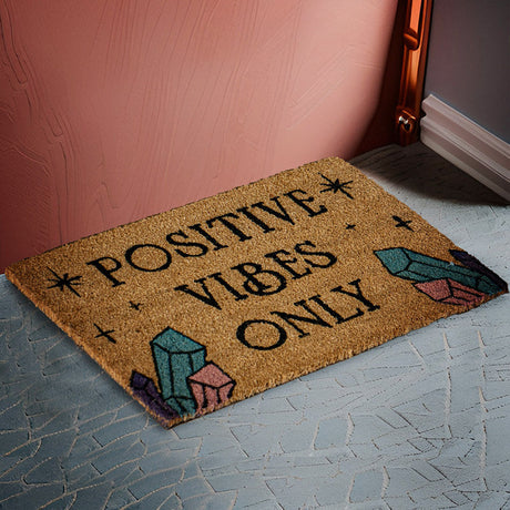 23.5" Positive Vibes Only Doormat - Magick Magick.com