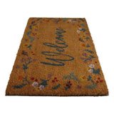 23.5" Welcome Floral Doormat - Magick Magick.com