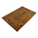 23.5" Welcome Floral Doormat - Magick Magick.com