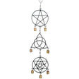 24" Pentagram, Triquetra, Solomon's Seal Wind Chime - Magick Magick.com