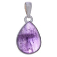 26 mm Amethyst Teardrop Sterling Silver Pendant - Magick Magick.com