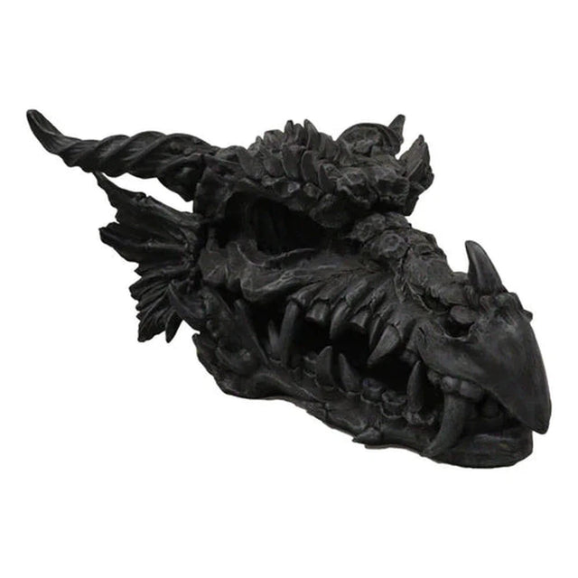 27" Black Dragon Skull Statue - Magick Magick.com