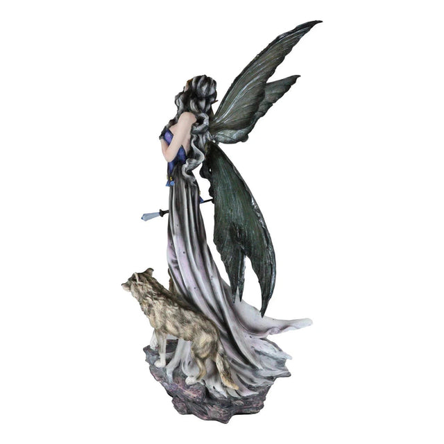 27.5" Fairy Statue - Fairy with Wolves - Magick Magick.com