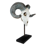 29.5" Ram Skull on Stand Statue - Magick Magick.com