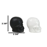 2.3" Salt & Pepper Shaker - Black & White Skulls - Magick Magick.com