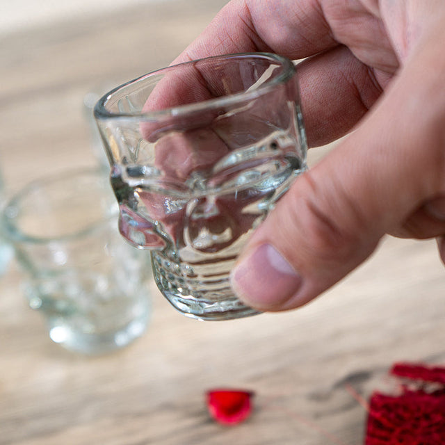 2.3" Skull Shot Glass Set (4 Glasses) - Magick Magick.com