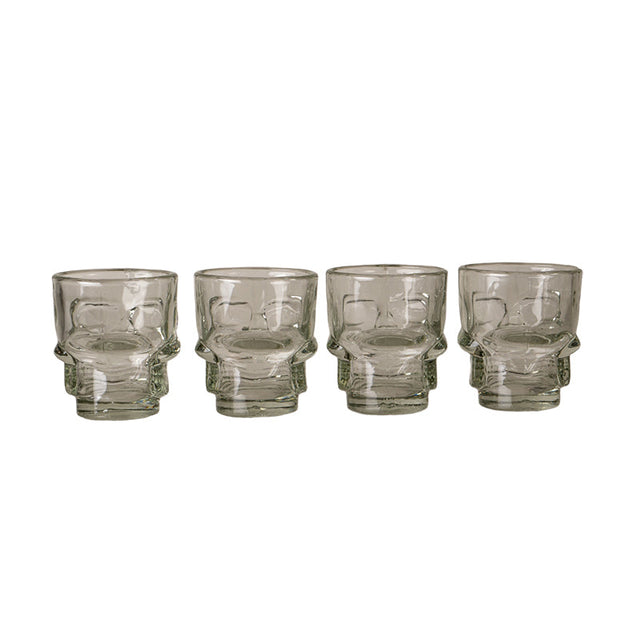 2.3" Skull Shot Glass Set (4 Glasses) - Magick Magick.com