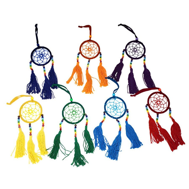 2.5" Dream Catcher - Chakra Color (Set of 7 Pieces) - Magick Magick.com