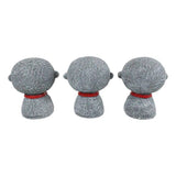 2.5" Mini Jizo Monk Statues (Set of 3) - Magick Magick.com