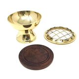 2.5" Screen Brass Burner with Coaster - Magick Magick.com