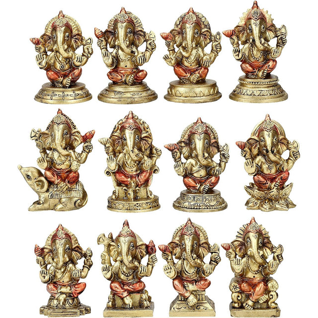 2.6" Hindu Statue - Ganesha (Set of 12) - Magick Magick.com