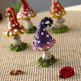 2.7" Magic Mushroom Statues (Set of 4) - Magick Magick.com