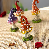 2.7" Magic Mushroom Statues (Set of 4) - Magick Magick.com