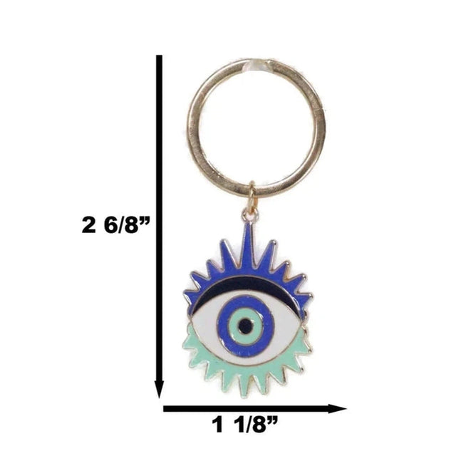 2.8" All Seeing Eye Protection Key Chain - Magick Magick.com