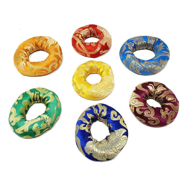 3-4" Seven Chakra Color Tibetan Singing Bowl Rings (Set of 7) - Magick Magick.com