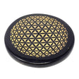 3" Black Agate Incense Burner - Flower of Life - Magick Magick.com