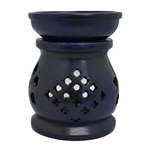 3" Blue Soapstone Aroma Lamp - Magick Magick.com