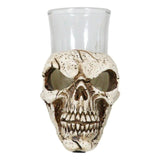 3" Resin and Glass Skull Shot Glass - Magick Magick.com