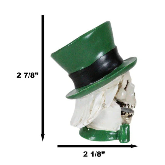 3" Skeleton Statue - The Hatter - Magick Magick.com