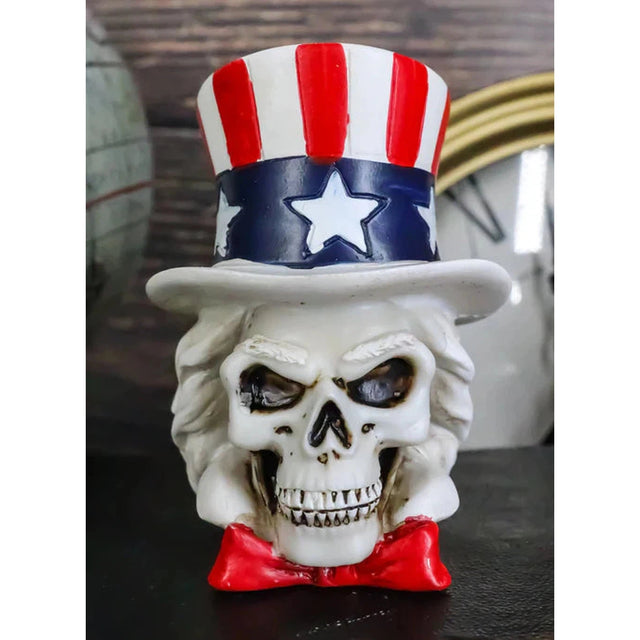 3" Skeleton Statue - Uncle Sam - Magick Magick.com