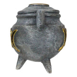 3" Triple Moon Cauldron Backflow Incense Burner - Magick Magick.com