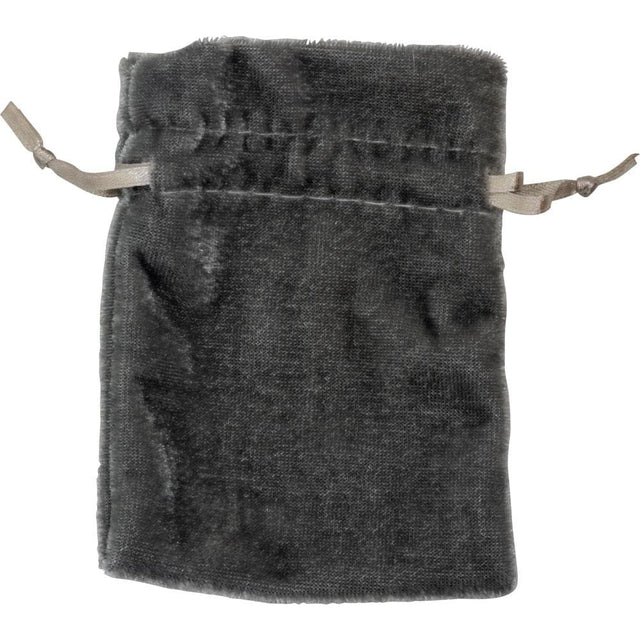 3" x 4" Premium Unlined Velvet Bag - Silver - Magick Magick.com