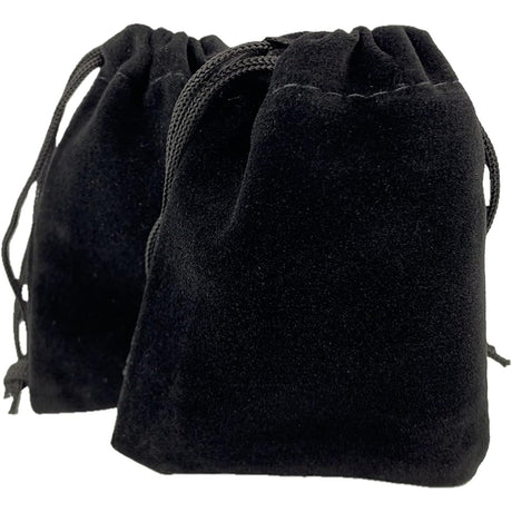 3" x 4" Unlined Velvet Bag - Black - Magick Magick.com