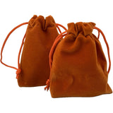 3" x 4" Unlined Velvet Bag - Brown - Magick Magick.com