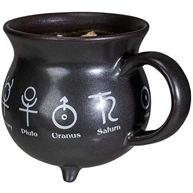 32 oz Cauldron Ceramic Porcelain Mug Soup Bowl - Alchemy - Magick Magick.com