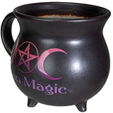 32 oz Cauldron Ceramic Porcelain Mug Soup Bowl - Moon Magic - Magick Magick.com