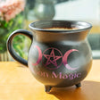 32 oz Cauldron Ceramic Porcelain Mug Soup Bowl - Moon Magic - Magick Magick.com