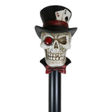 36.75" Walking Cane - Poker Skull - Magick Magick.com