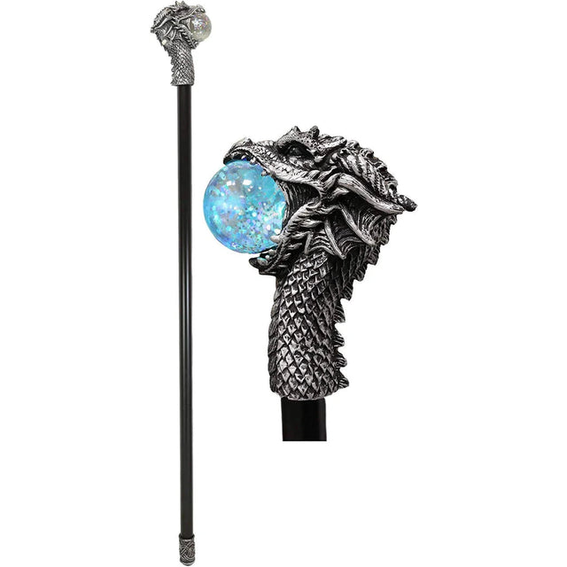 37.25" Walking Cane - Dragon Head - Magick Magick.com